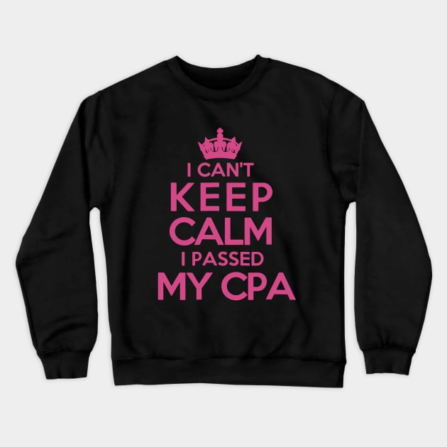 CPA Graduation Accountant Crewneck Sweatshirt by luckyboystudio